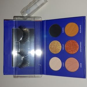 Vibrant Eyeshadow Palette with Lashes